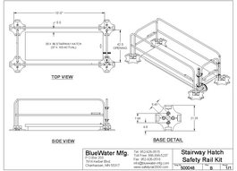 500048 Stairway Hatch Guardrail System