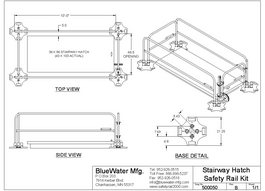 500050 Stairway Hatch Guardrail System