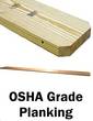 OSHA Grade - Wood Scaffold Planks