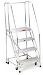 Warehouse Rolling Ladders - Aluminum