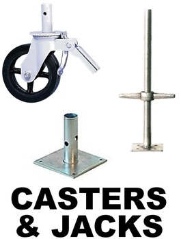 Casters, Base Plates & Leveling Jacks