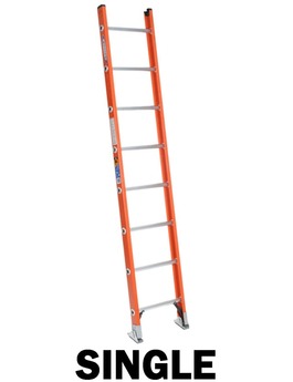 Fiberglass Single Section Ladders